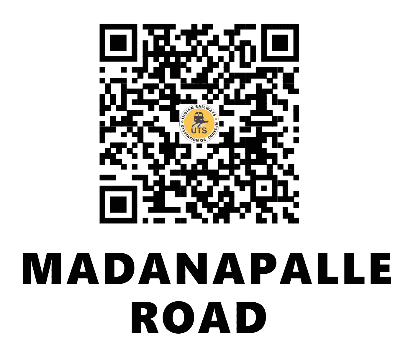 UTS QR Code for MADANAPALLE ROAD - MPL (SC - ANDHRA PRADESH)